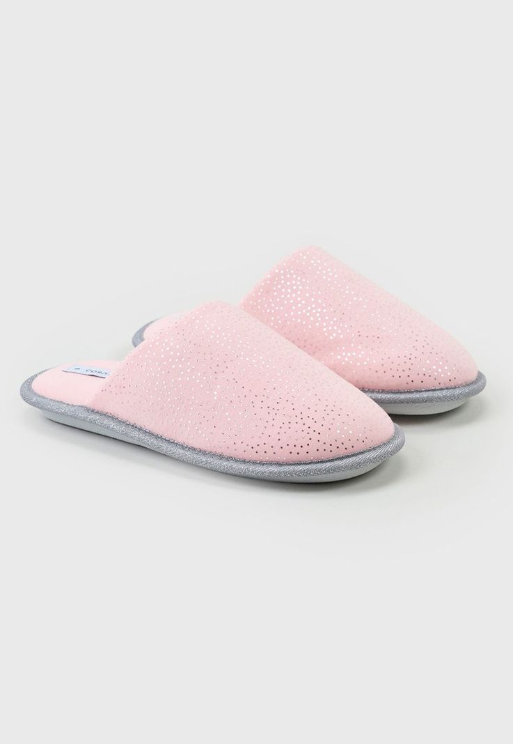 Pantuflas Mujer Rosado Formato Regalable Corona-0