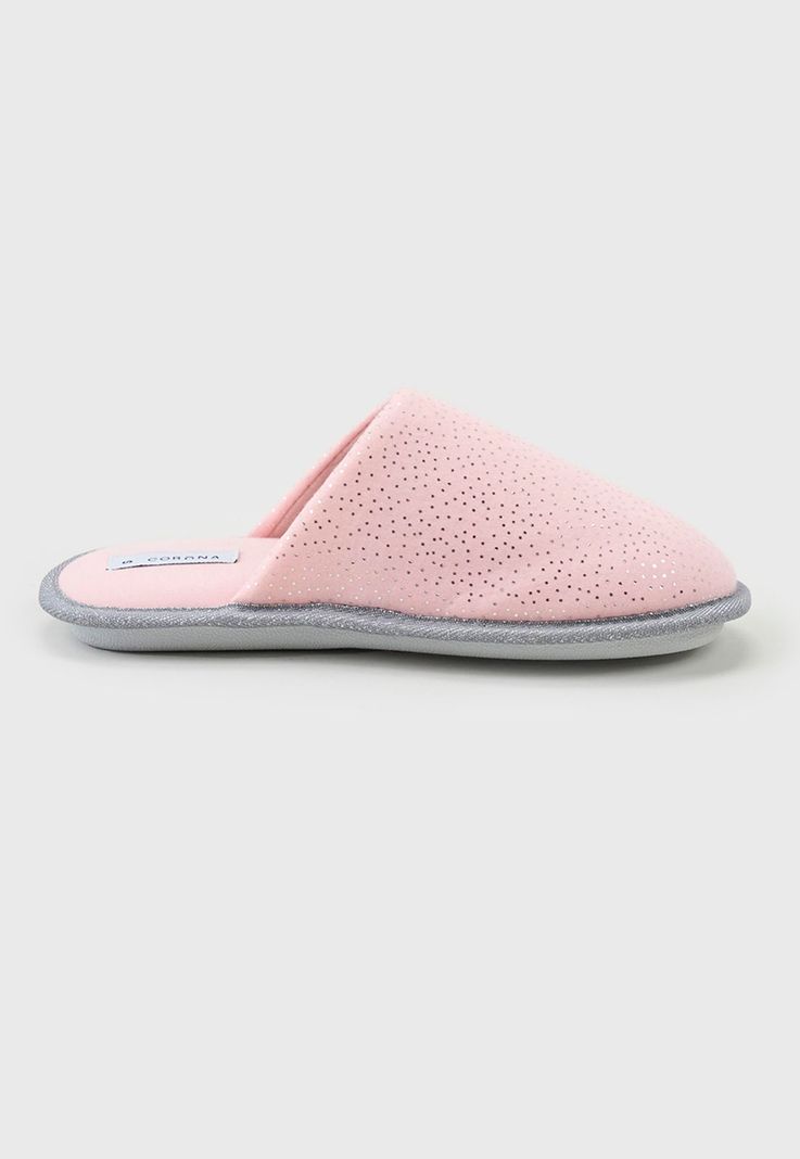 Pantuflas Mujer Rosado Formato Regalable Corona-1