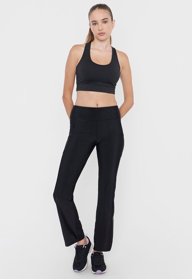 Calza Mujer Deportiva Recta Negro Corona-0