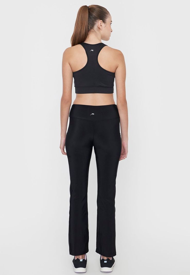 Calza Mujer Deportiva Recta Negro Corona-2