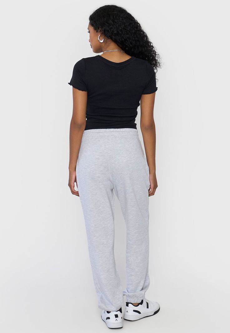 Buzo Mujer Jogger Gris Melange Corona-2