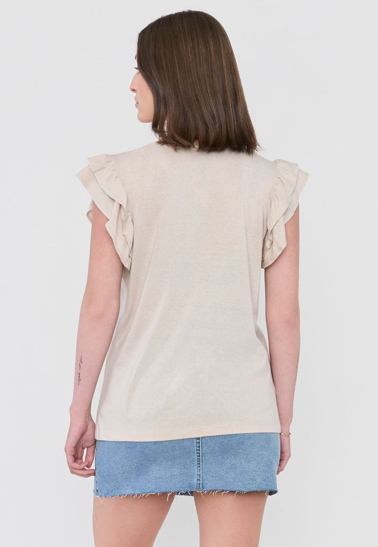 Polera Mujer Vuelos Print Arena Corona-1