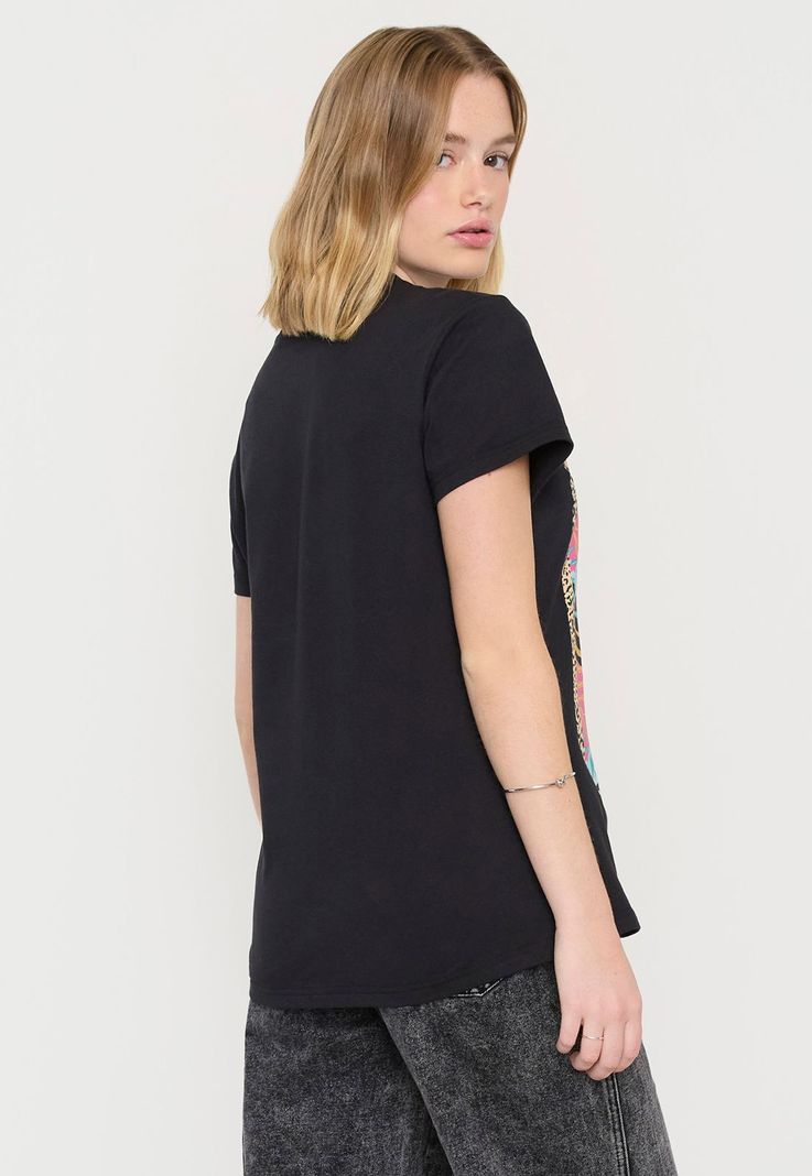 Polera Mujer Summer Fun Oversize Negro Corona-1
