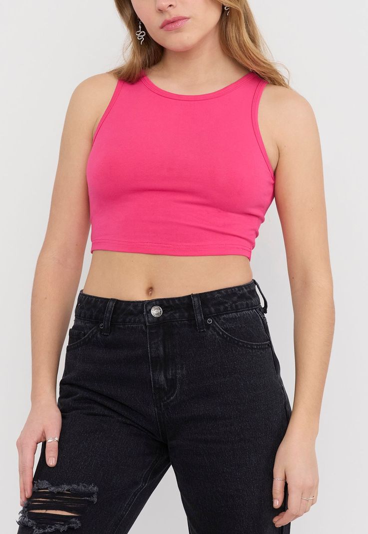 Polera Mujer Sin Mangas Regular Beige Corona-2