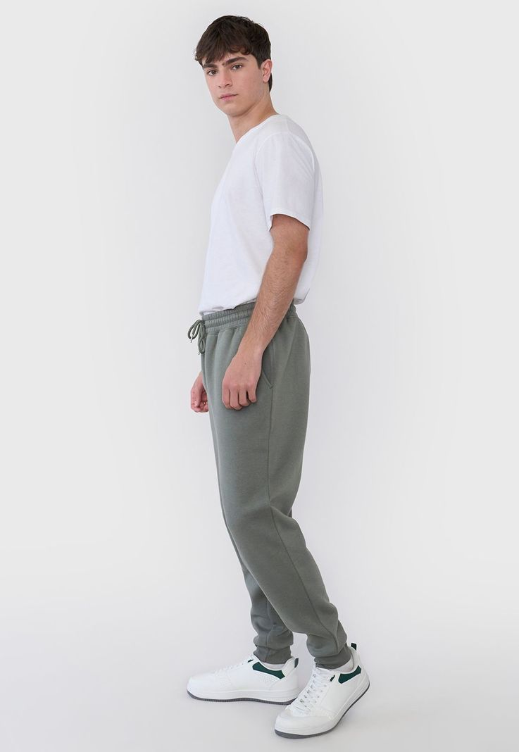 Buzo Hombre Jogger Verde Corona-3