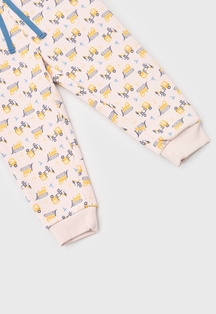 Pantalon De Buzo Bebe Niño Fullprint Beige Corona-3