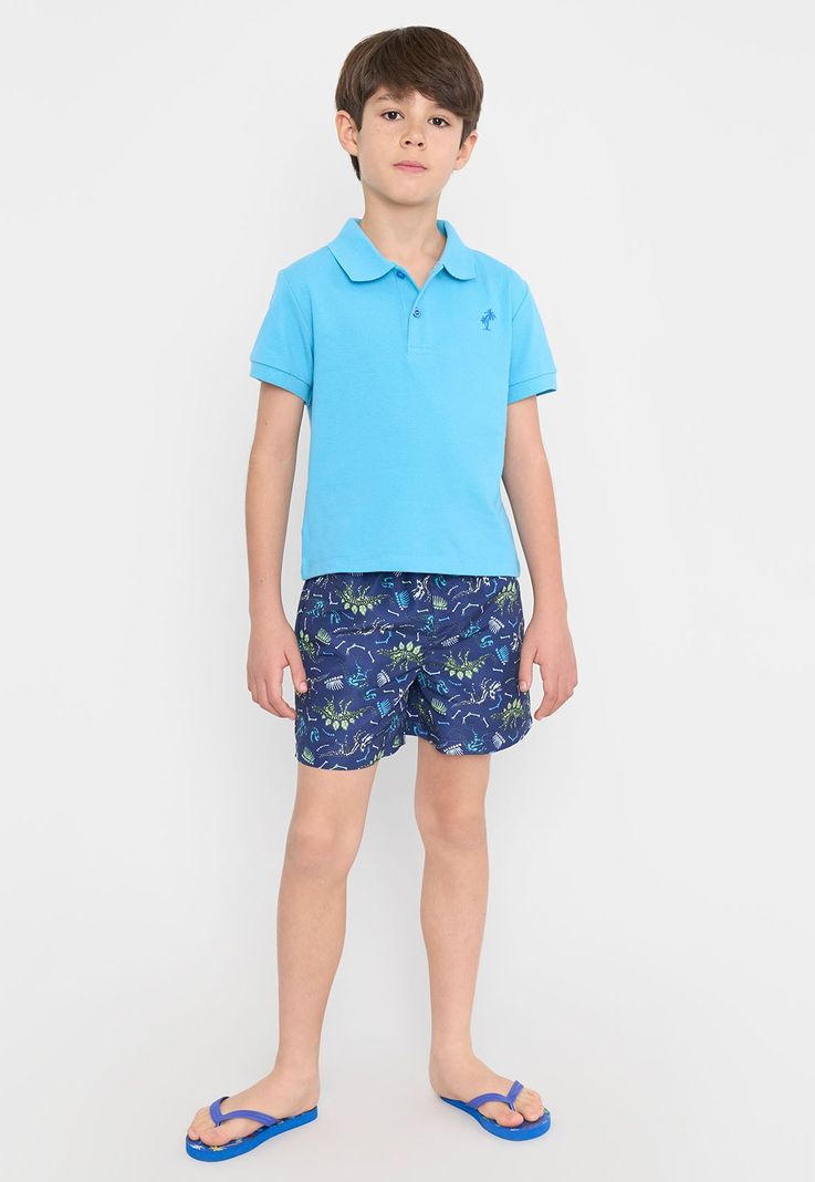 Traje de Baño Niño Kids Fullprint Navy Corona-0