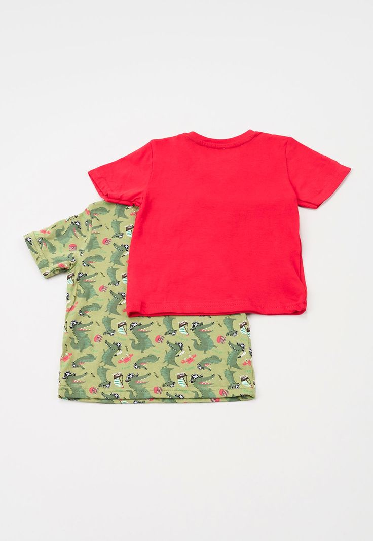 Polera Bebe Niño Bipack Rojo Corona-1