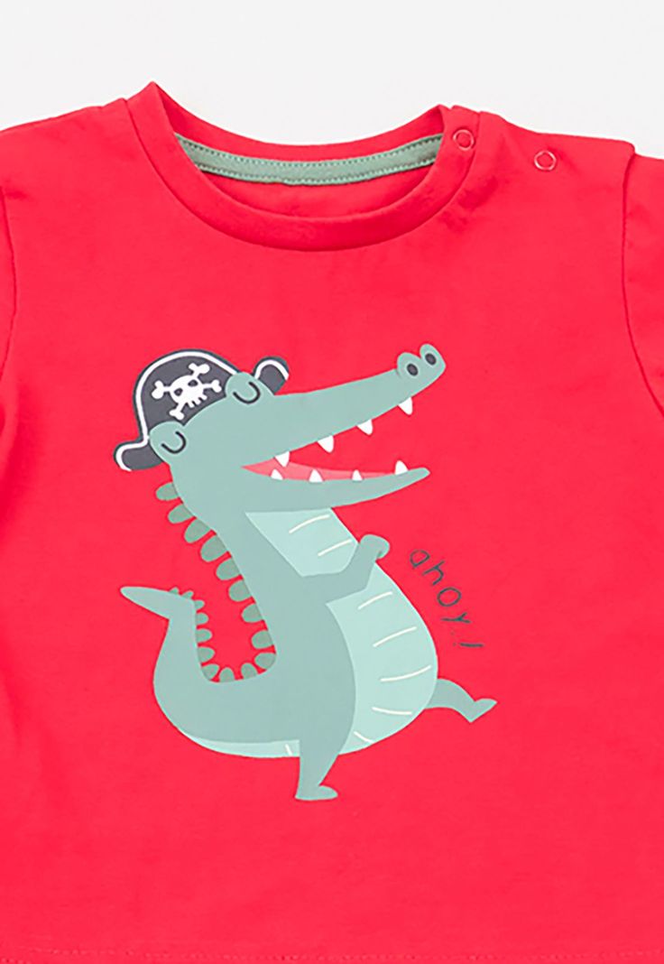 Polera Bebe Niño Bipack Rojo Corona-3