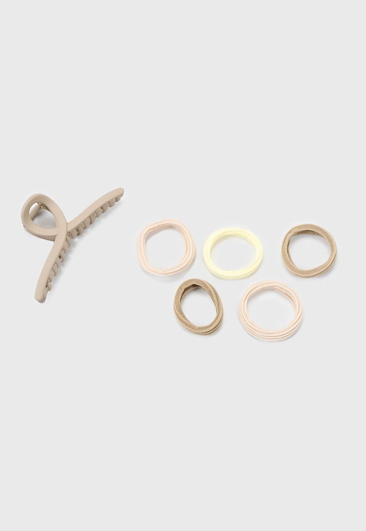 Pack Pinches + Colet Mujer Taupe Corona-0