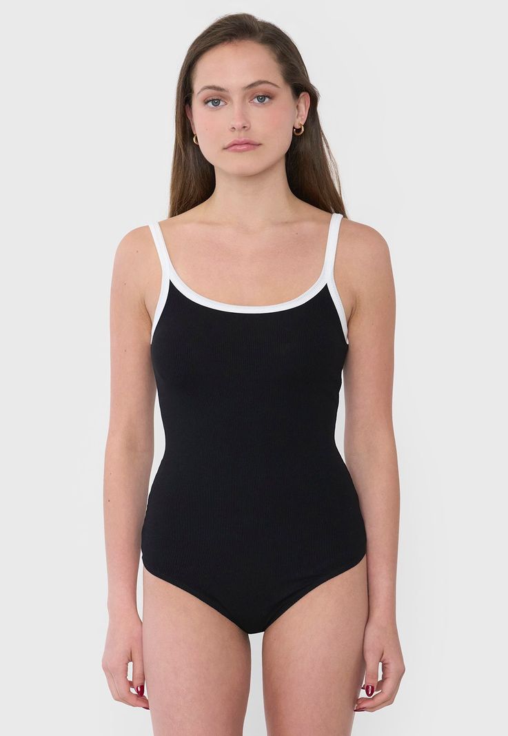 Body Mujer Pabilo Pipping Negro Corona-2