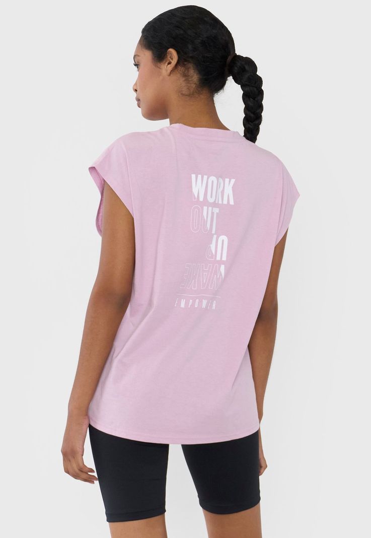 Polera Mujer Deportiva Amplia Fun Rosado Corona-1