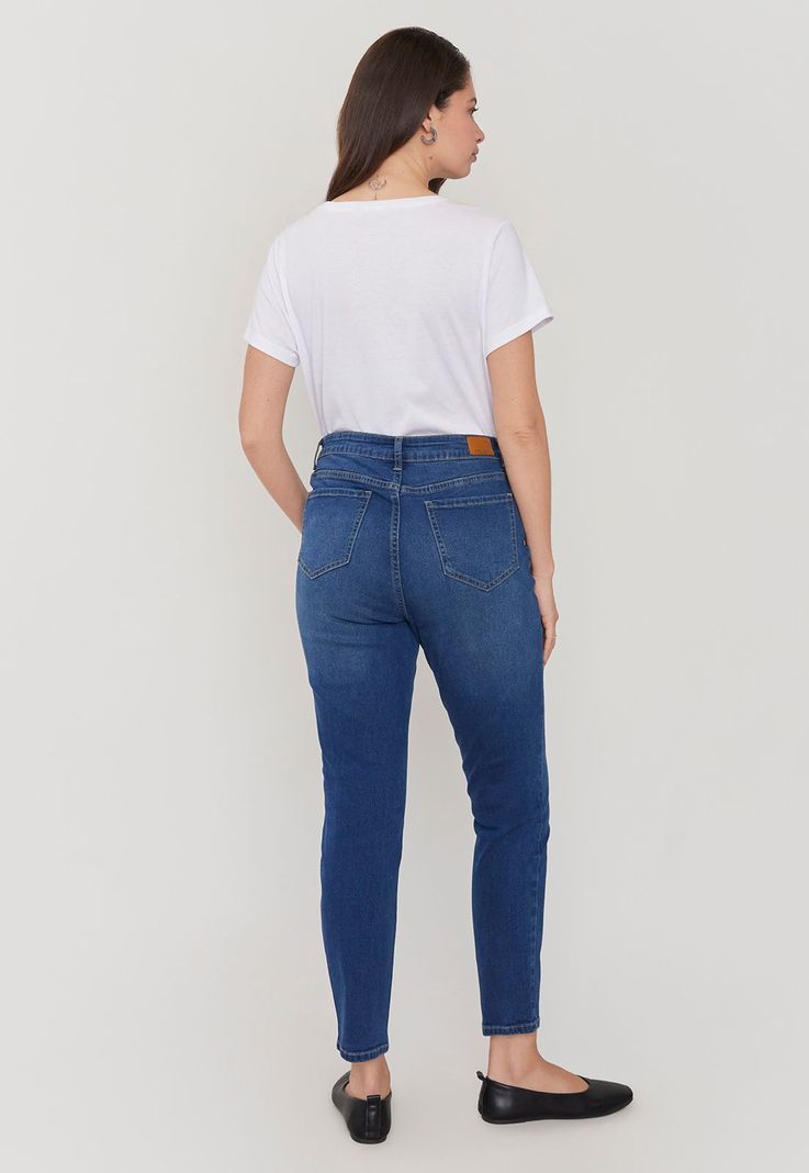Jeans Mujer Skinny 1 Botón Raw Corona-2
