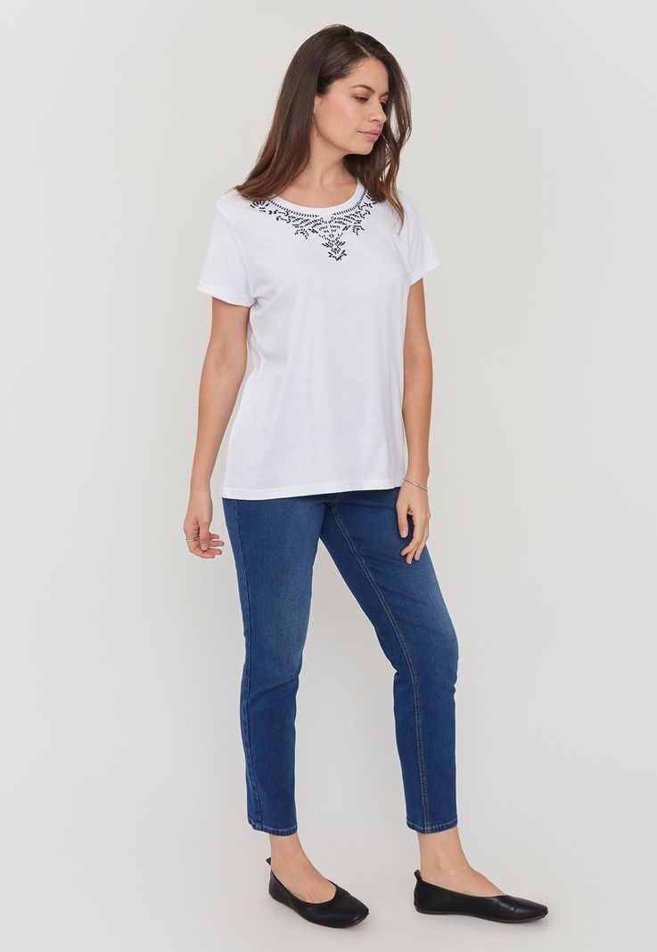 Jeans Mujer Skinny 1 Botón Raw Corona-3