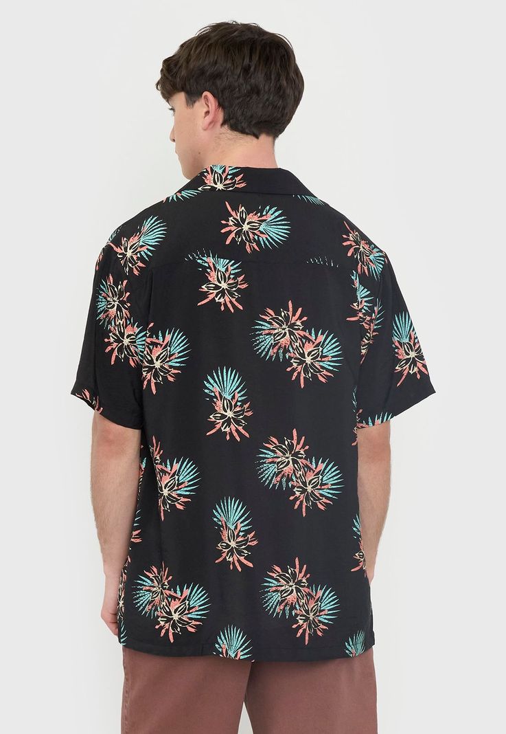 Guayabera Hombre Viscosa Poli Gris Oscuro Corona-1
