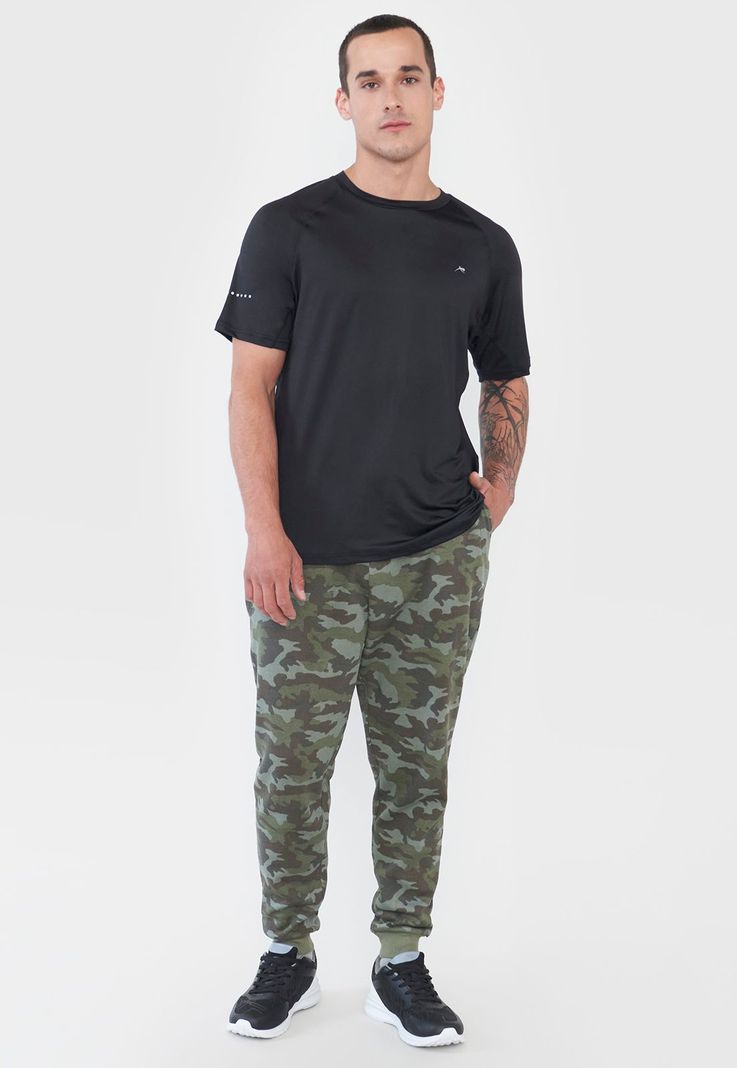 Buzo Hombre Deportivo Jogger Print Verde Corona-0