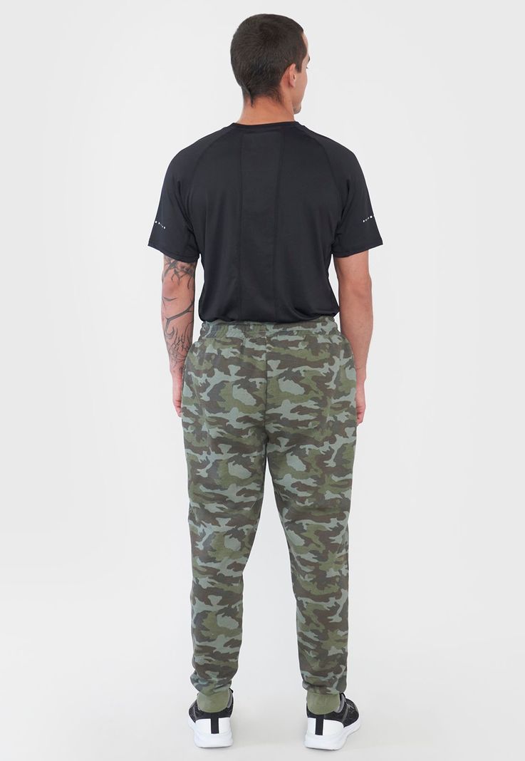 Buzo Hombre Deportivo Jogger Print Verde Corona-2