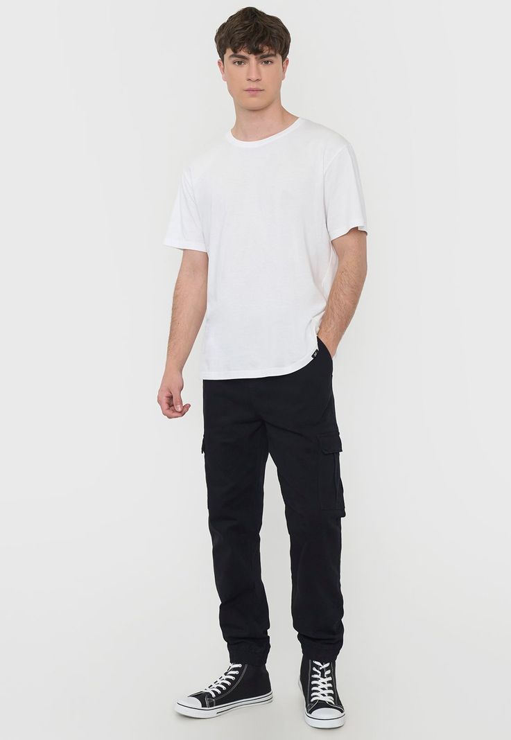 Jogger Hombre Cargo Negro Corona-3
