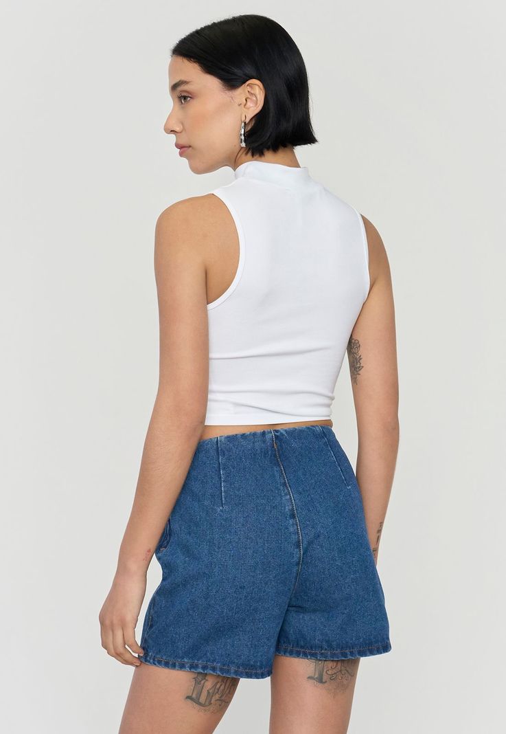 Polera Mujer Sin Mangas Color Blanco Corona-1