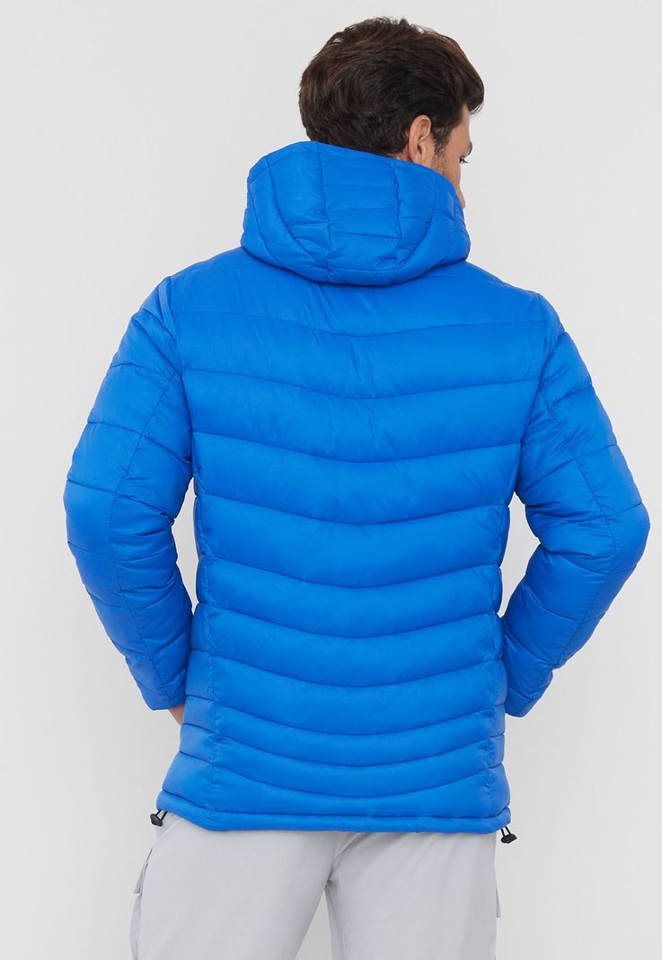 Parka Outdoor Hombre Full Zipper Azul Royal Corona-1