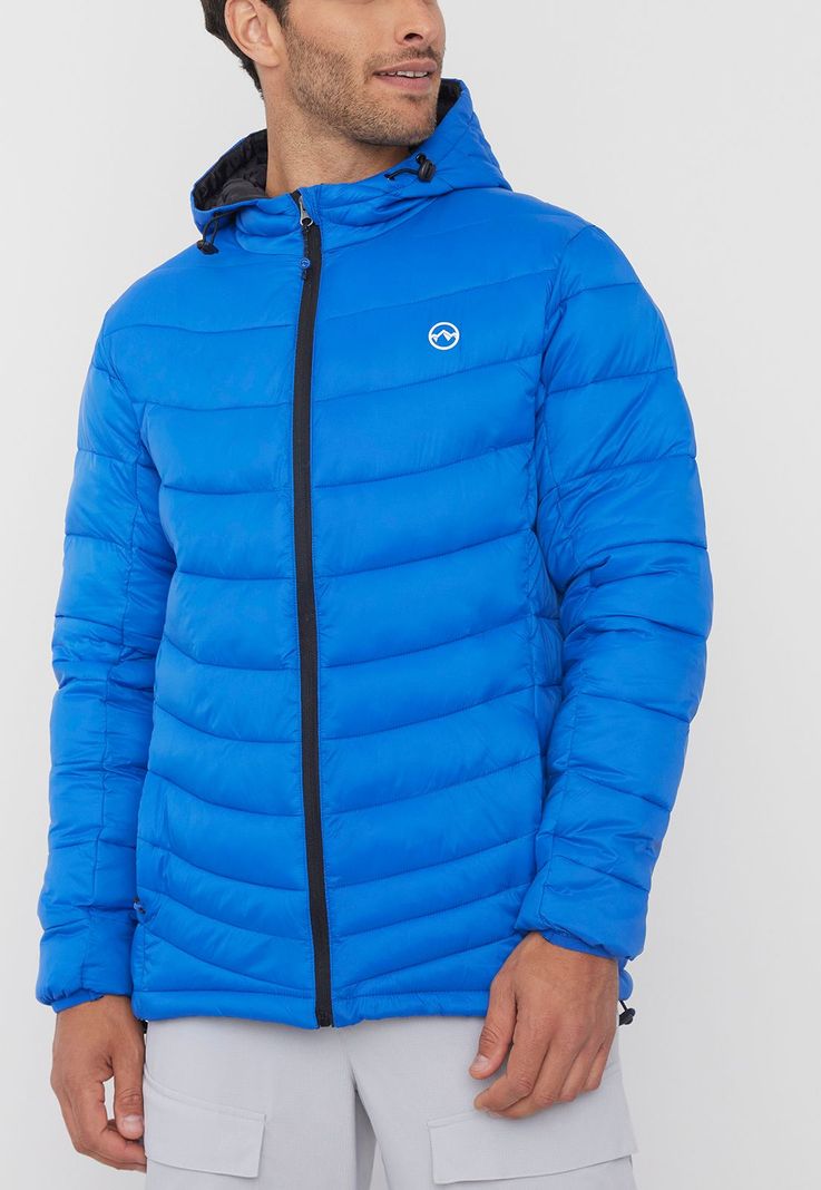 Parka Outdoor Hombre Full Zipper Azul Royal Corona-2