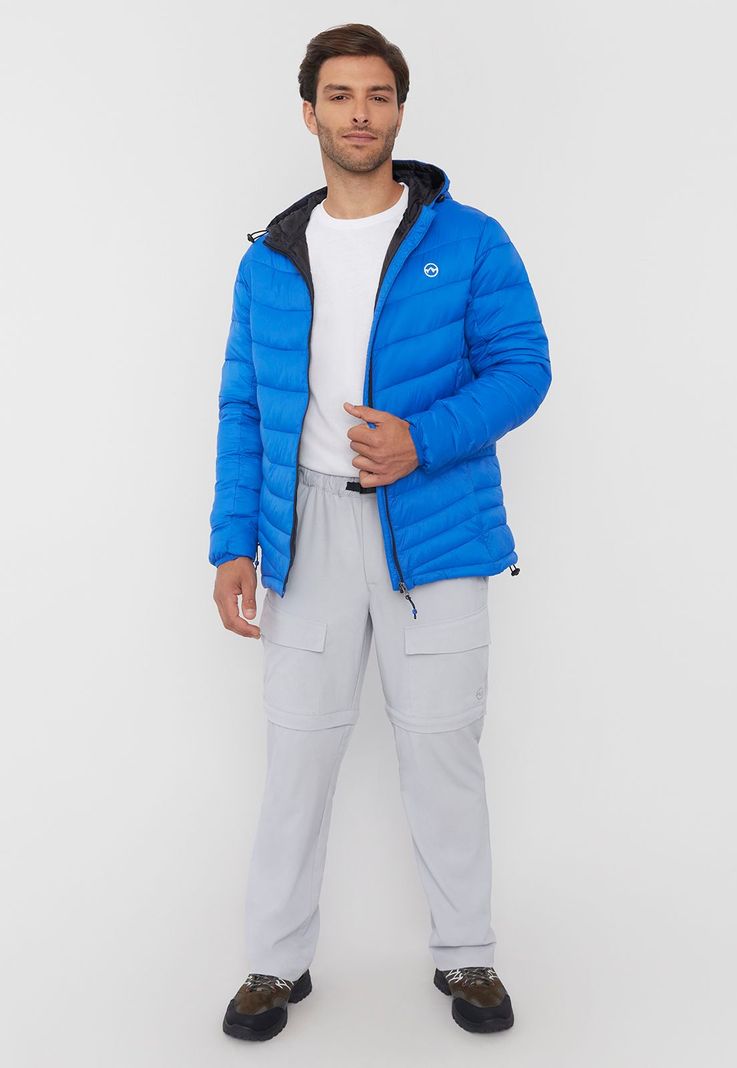 Parka Outdoor Hombre Full Zipper Azul Royal Corona-3