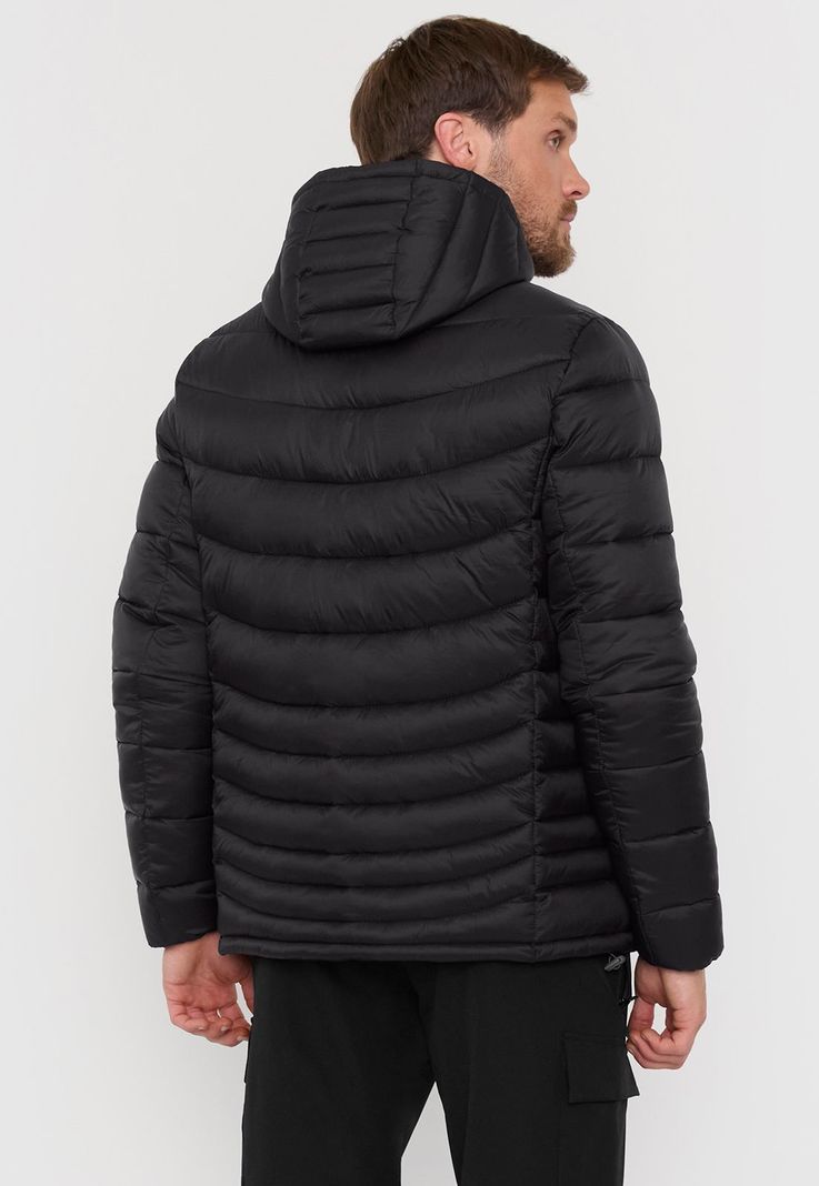 Parka Outdoor Negro Hombre Lisa Corona-2