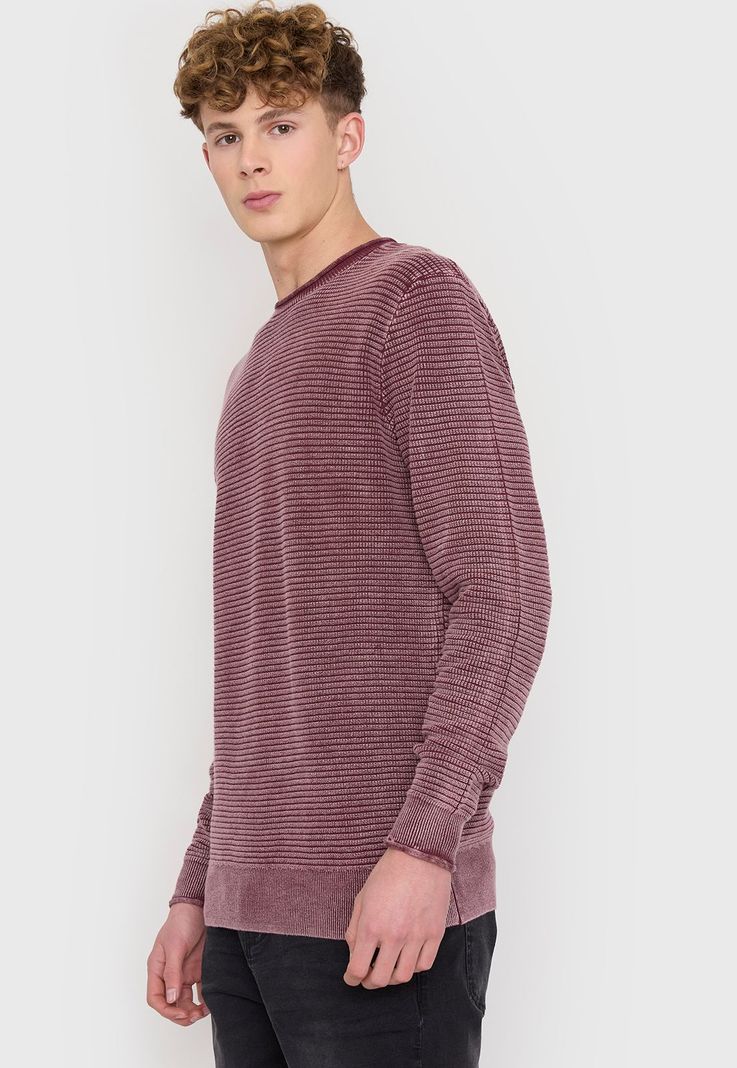 Sweater Hombre Lavado Burdeo Corona-2