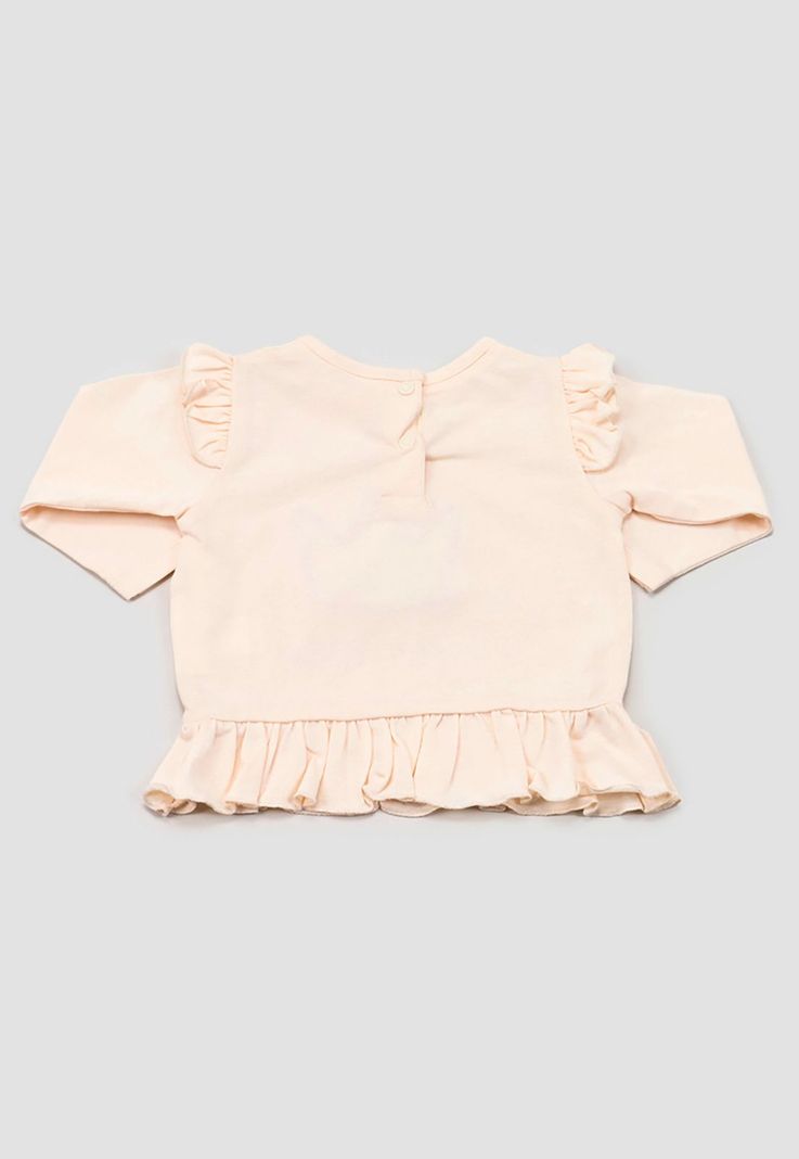 Polera Bebe Niña M/L Focal Vuelitos Ecru Corona-1