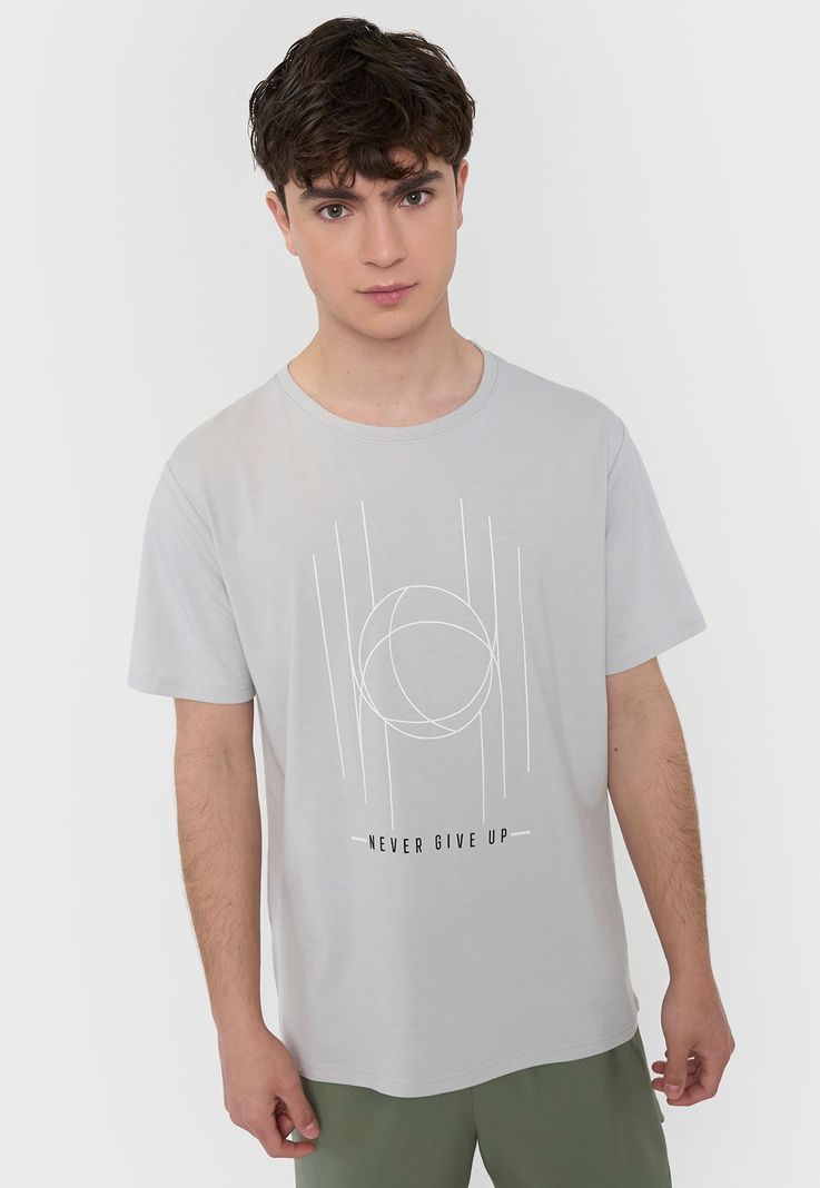 Polera Hombre Deportiva Fun Gris Corona-0