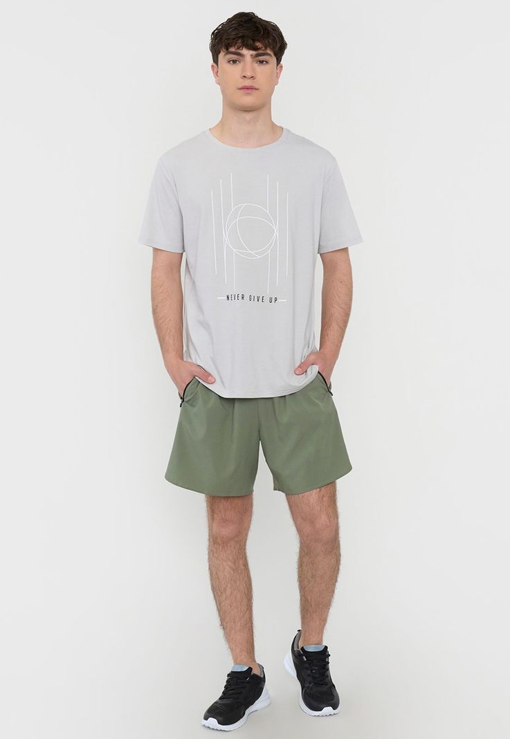Polera Hombre Deportiva Fun Gris Corona-3