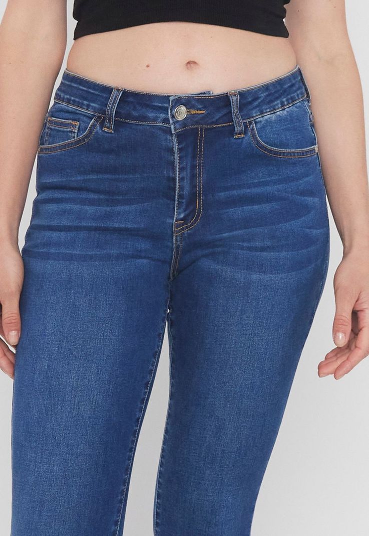 Jeans Mujer Skinny Azul Oscuro Corona-2