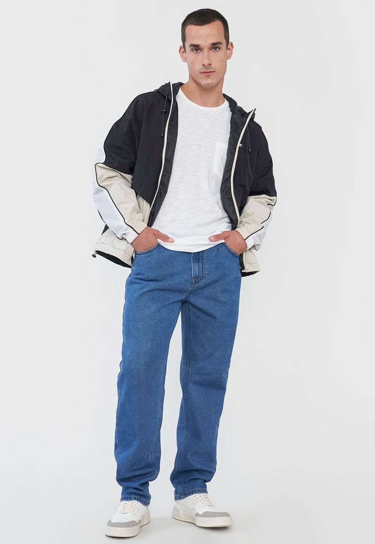 Jeans Hombre Straight Color Azul Medio Corona-3