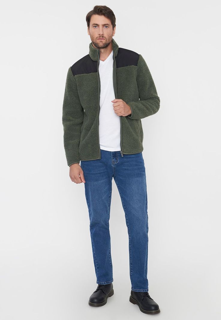 Chaqueta Hombre Sherpa Musgo Corona-3