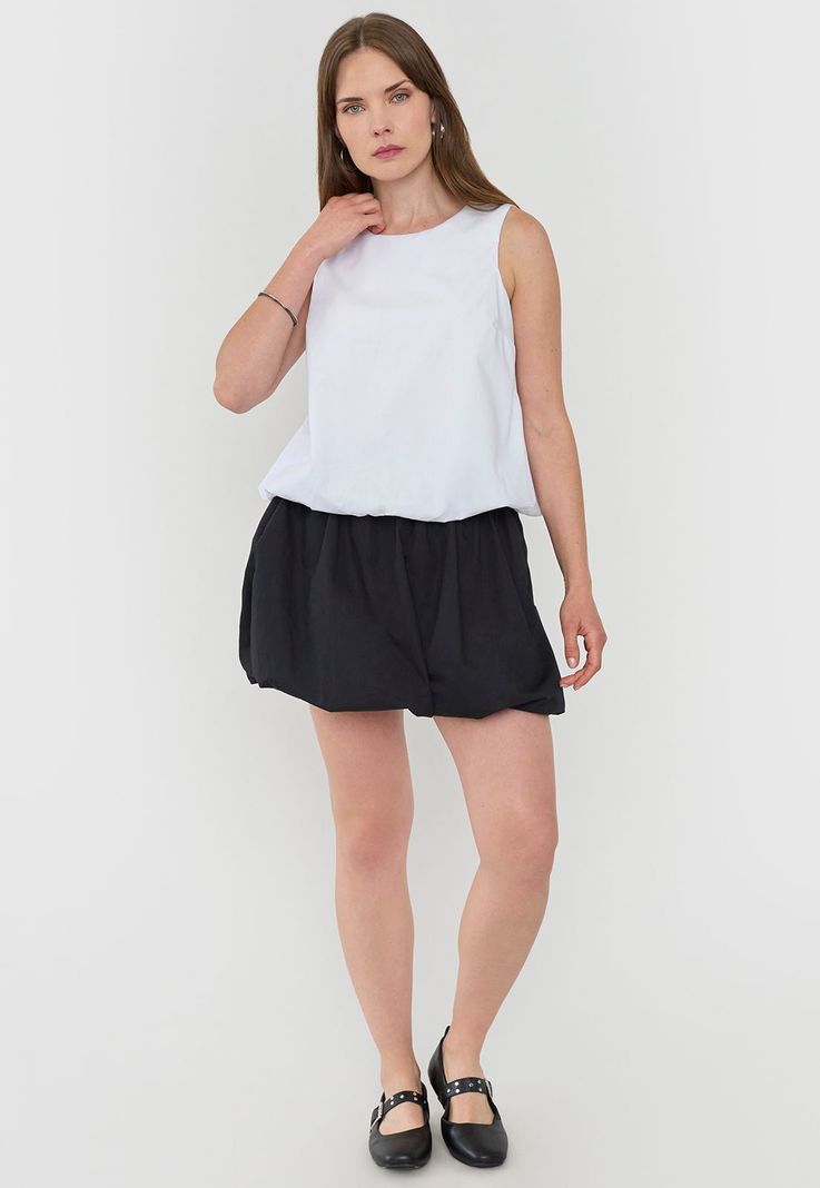 Blusa Mujer Volumen Blanco Corona-3