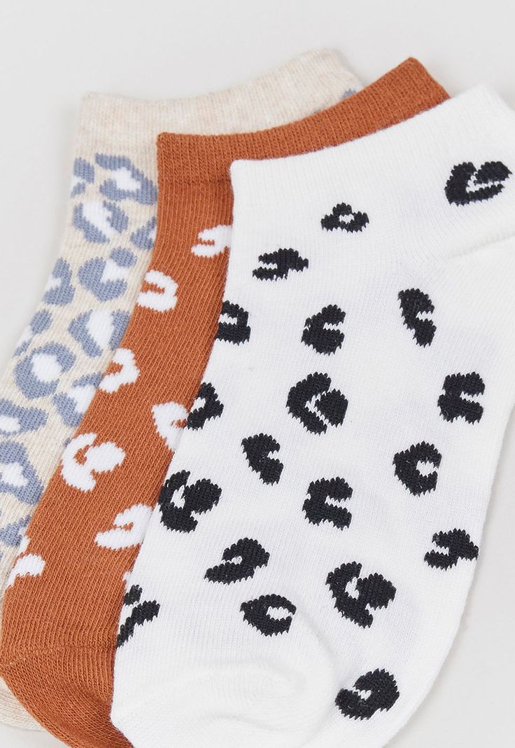Calcetines Cortos Animal Print Corona-1