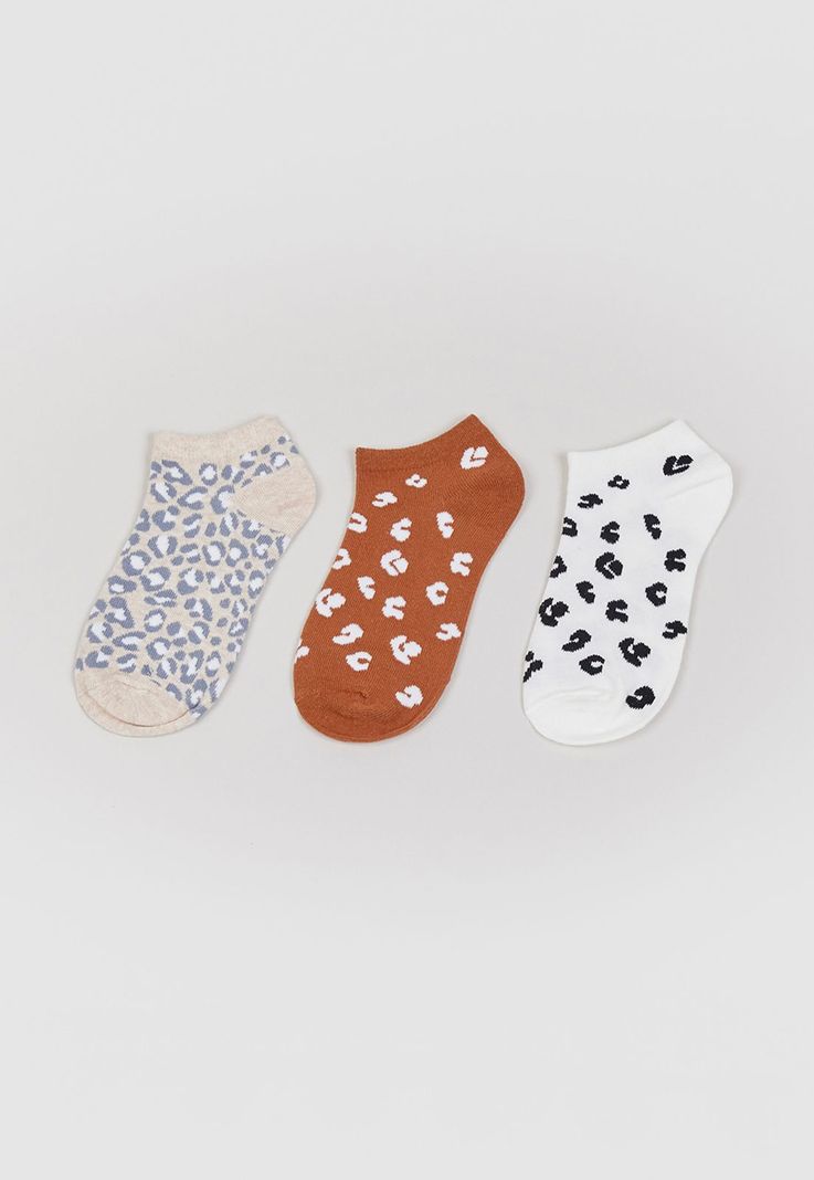 Calcetines Cortos Animal Print Corona-2