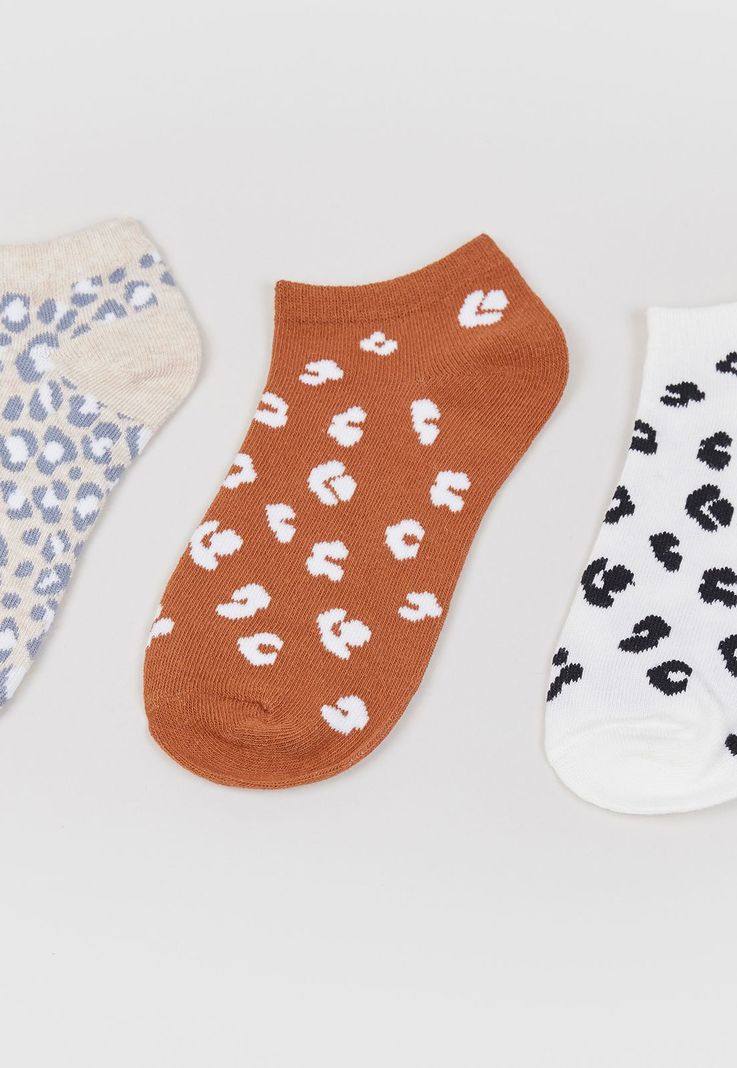 Calcetines Cortos Animal Print Corona-3