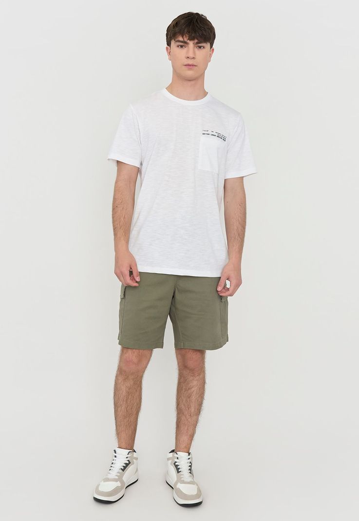 Polera Hombre Fun Bolsillo Blanco Corona-3