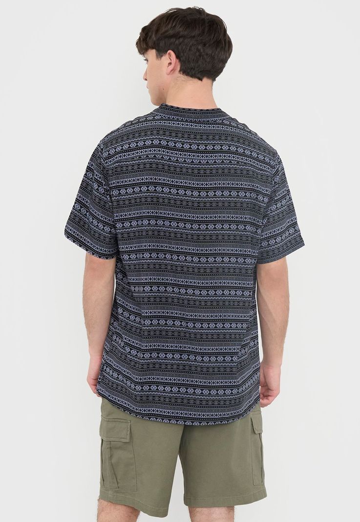 Guayabera Hombre Viscosa Tribal Gris Corona-1