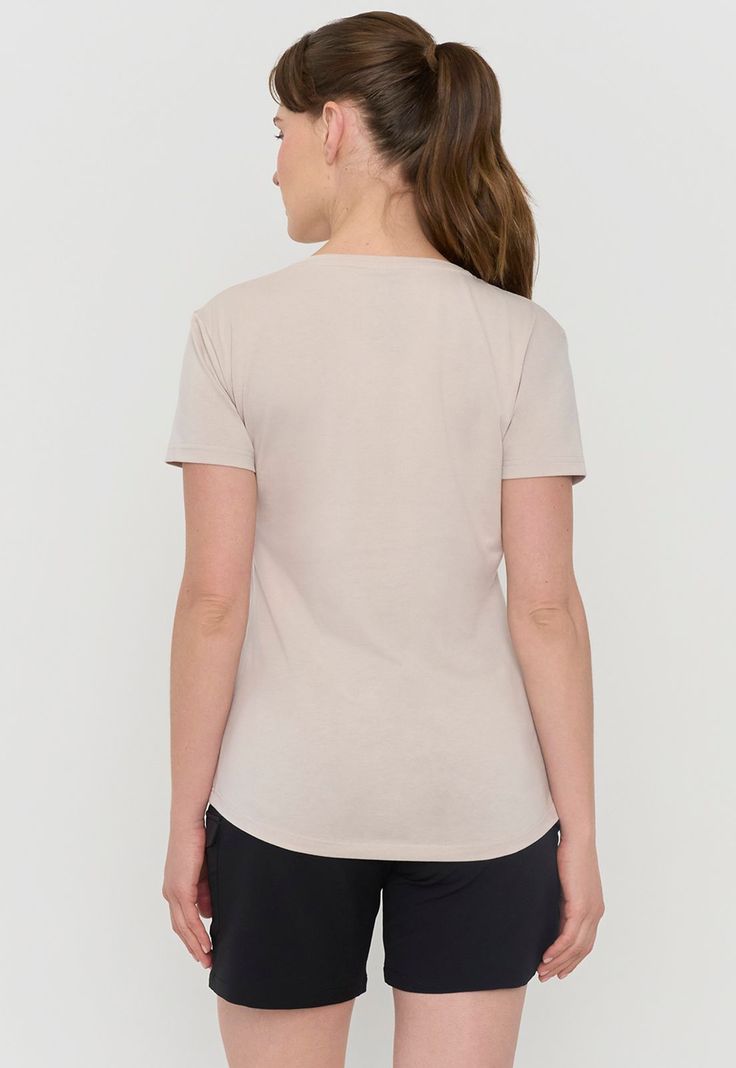 Polera Outdoor Mujer Fun Beige Corona-1