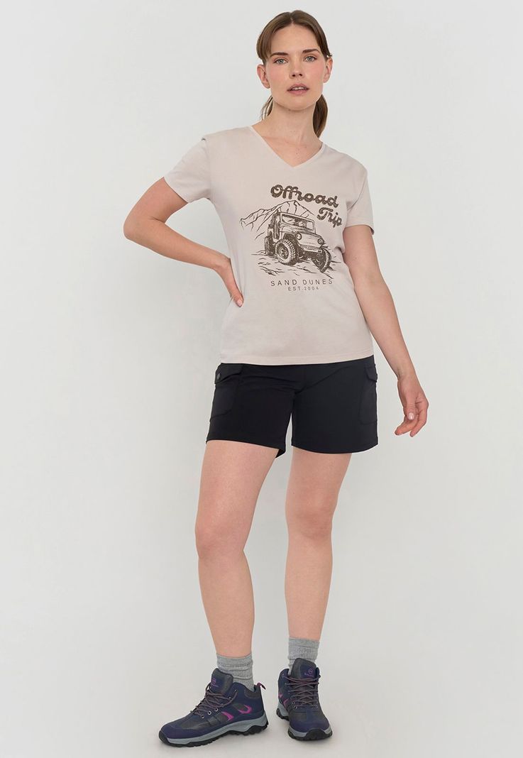 Polera Outdoor Mujer Fun Beige Corona-3