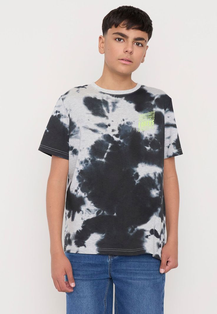 Polera Niño Mc Fullprint Negro Tie Dye Corona-0