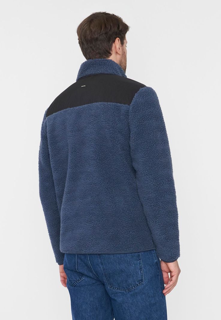 Chaqueta Hombre Sherpa Azul Corona-1