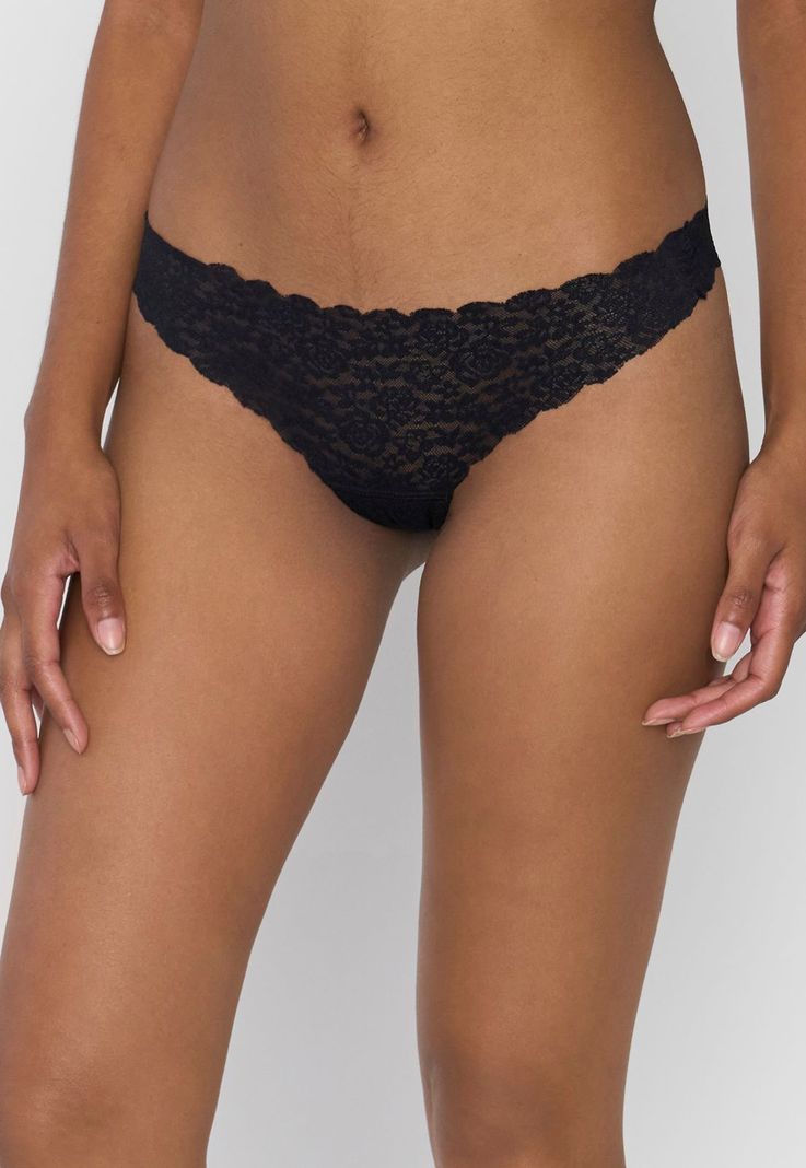 Colaless Mujer Encaje Negro Corona-1