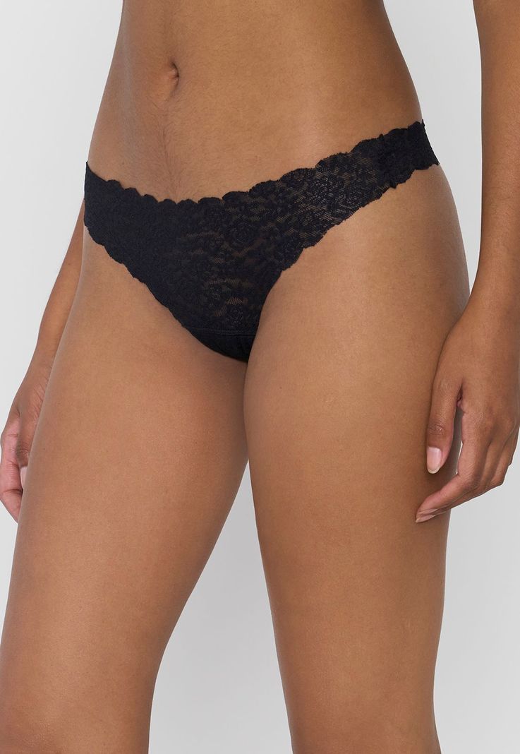 Colaless Mujer Encaje Negro Corona-3