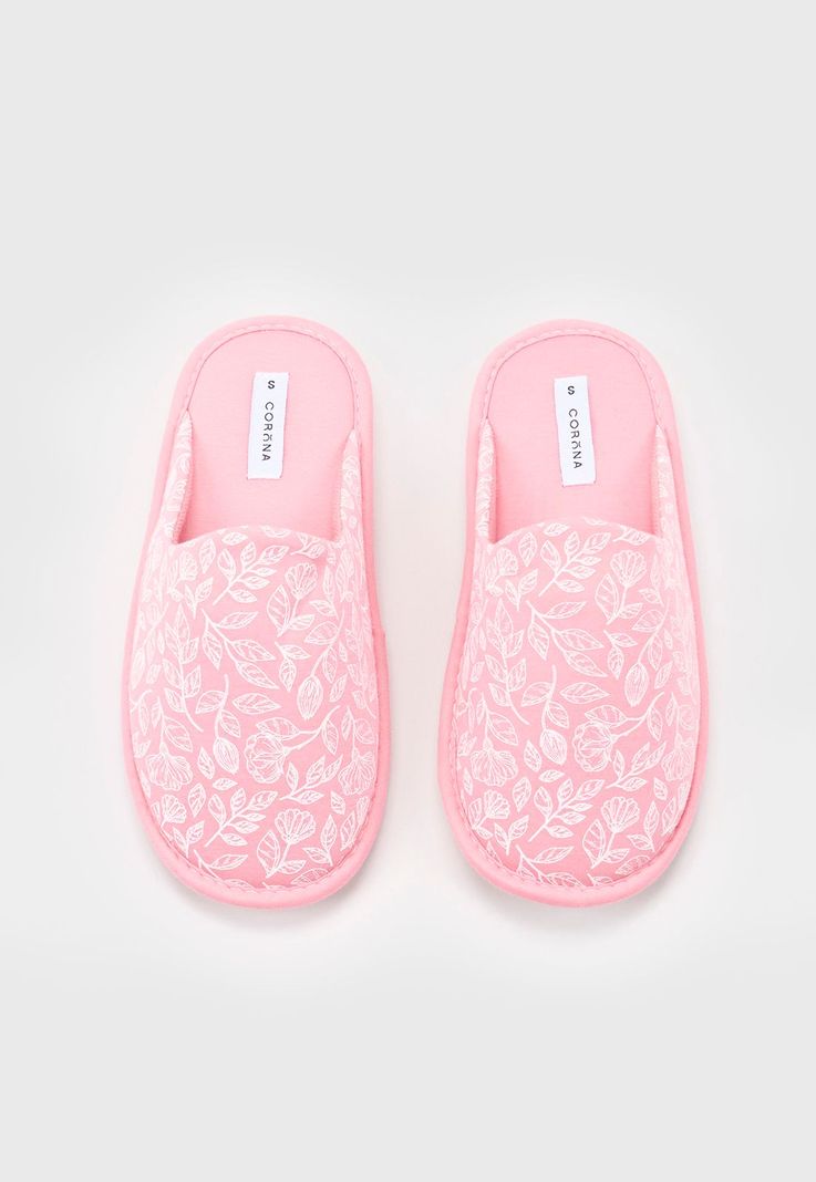 Pantufla Mujer Básica Mujer Coral Corona-2