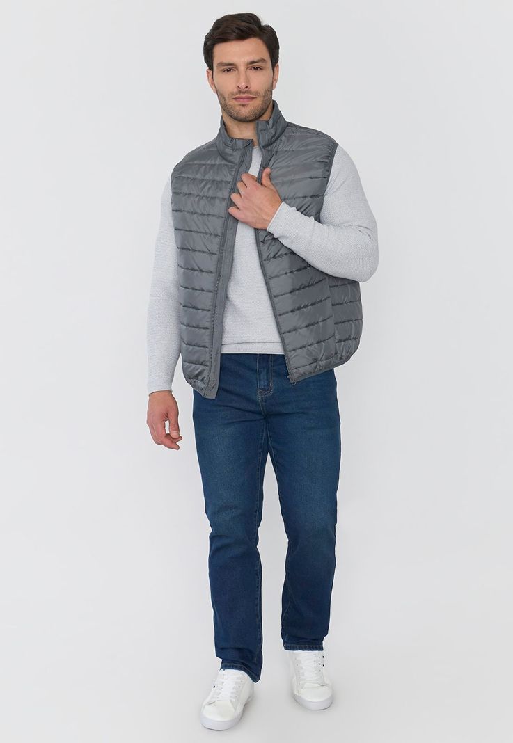 Parka Hombre Sin Mangas Gris Corona-3
