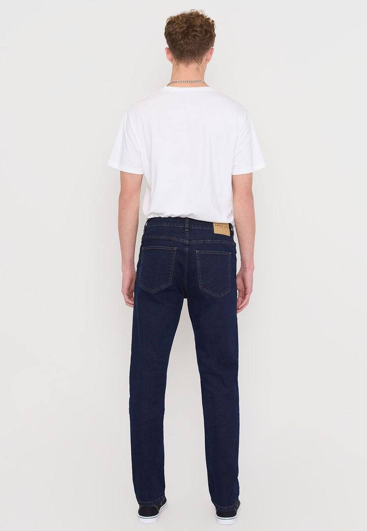 Jeans Hombre Slim Fit Azul Raw Spandex Corona-2