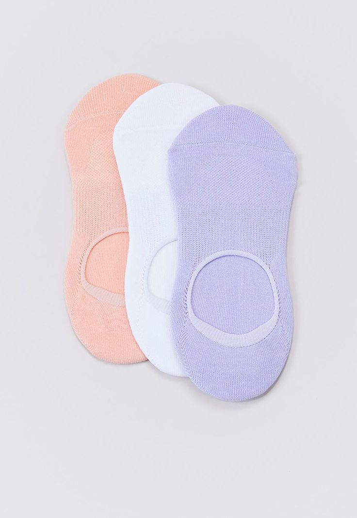 Calcetines Mujer Rosado/Blanco/Celeste Corona-0
